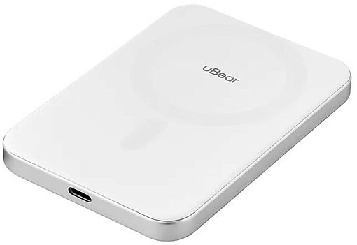 Внешний аккумулятор uBear Slide MagSafe 5000mAh, серебристый