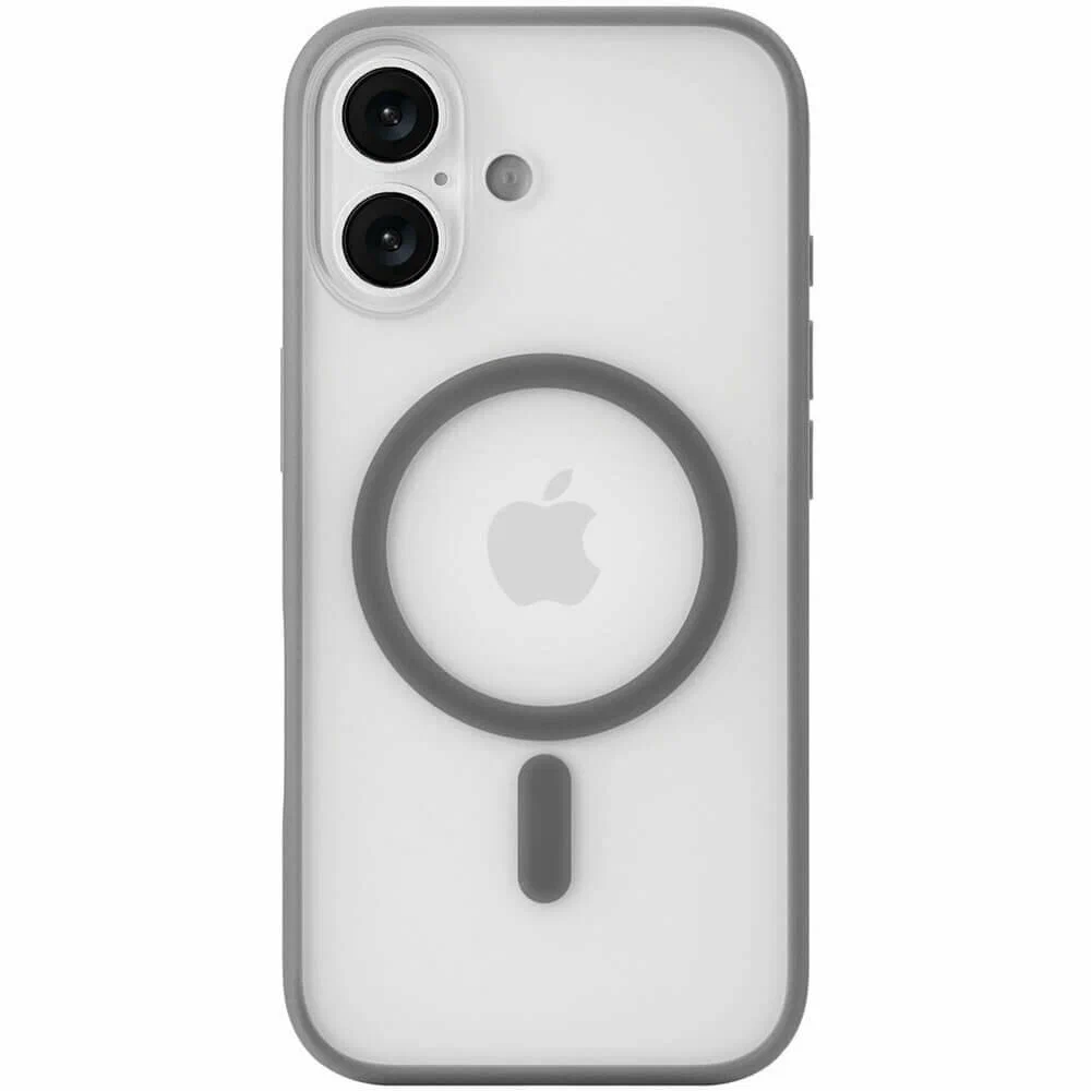 Чехол защитный uBear Cloud Mag Case для iPhone 17, MagSafe, серый